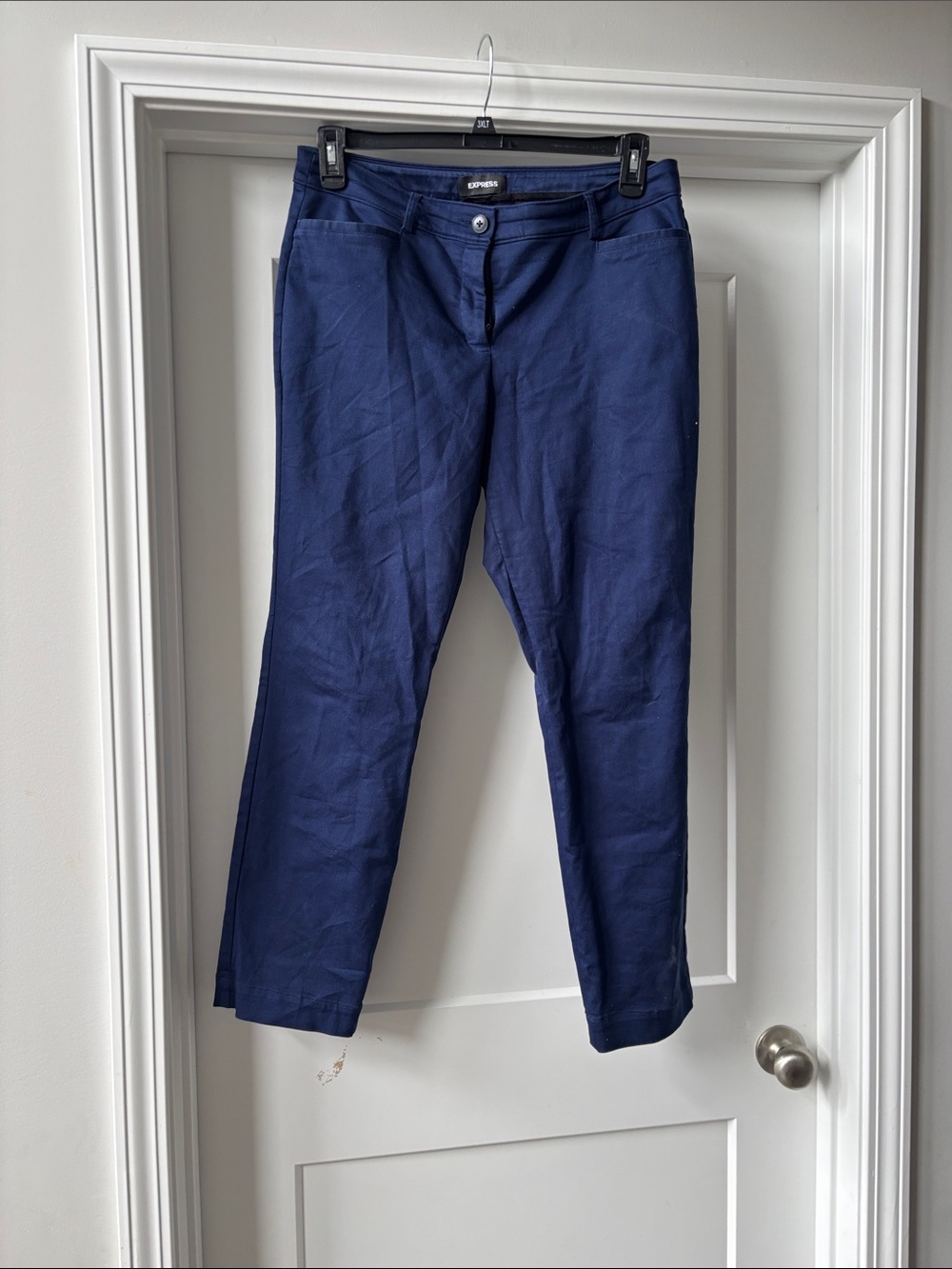 Express Dark Navy mid rise Straight-Leg Pants